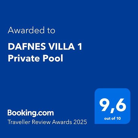 Dafnes Villa 1 Private Pool Периволос Екстериор снимка